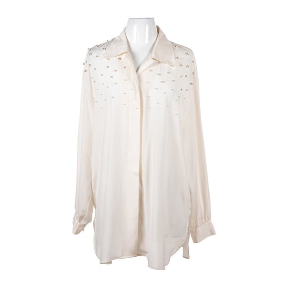 Collections etc. Button Down Shirts 16 Cream - Picture 1 of 2